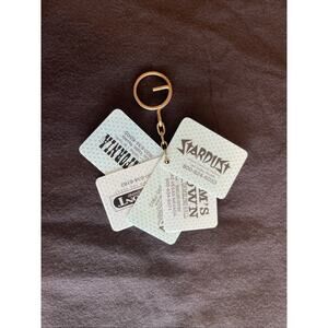 Vintage Las Vegas Souvenir Keychain Royal Flush Stardust Casino Fremont